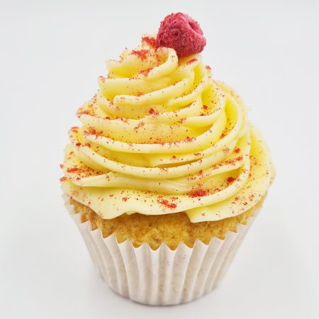 Vanilla Raspberry Cream cupcake