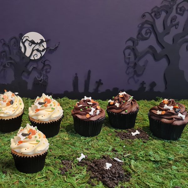 Bone Pit Halloween Cupcakes