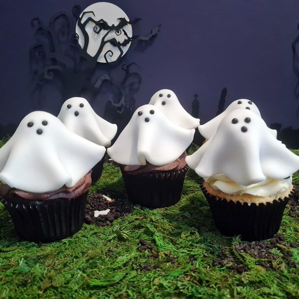 Ghost Halloween Cupcakes Online Delivery