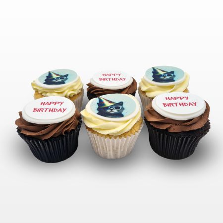 Custom Printed Birthday Cupcakes Delivery Nationwide